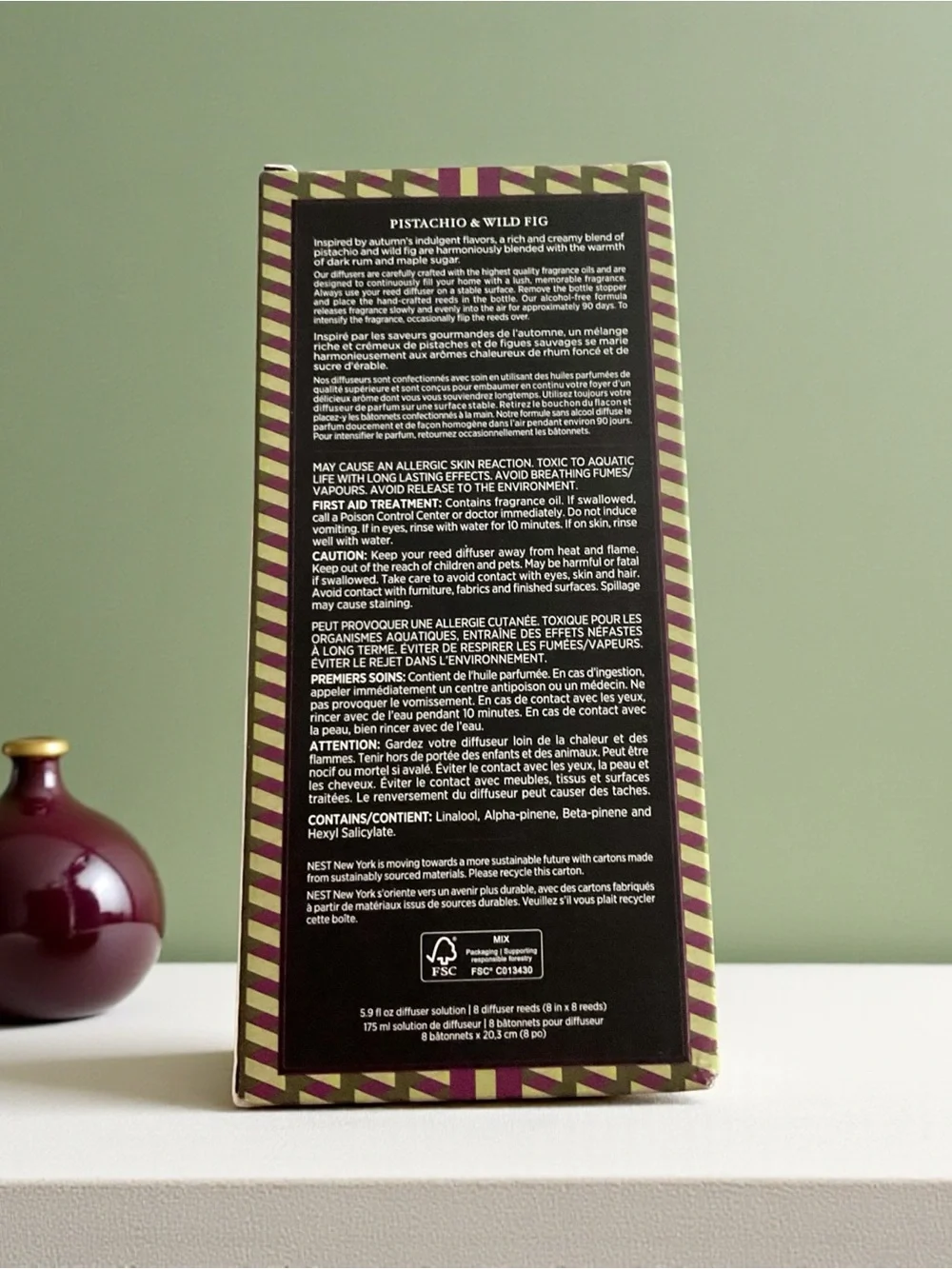 Nest New York Pistachio & Wild Reed Diffuser